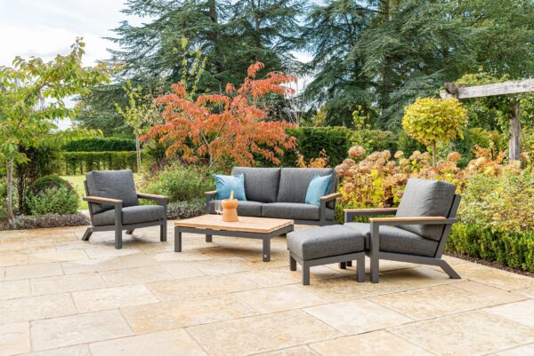 4 Seasons Outdoor Capitol Latte Lounge Set With Footstool
