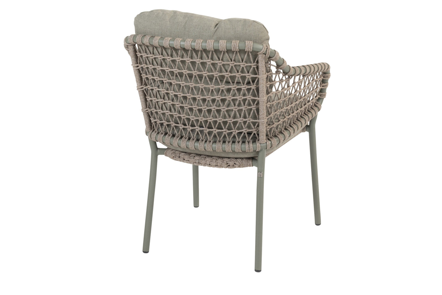 4 Seasons Outdoor Jura Stackable Dining Chair Olive With 2 Cushions