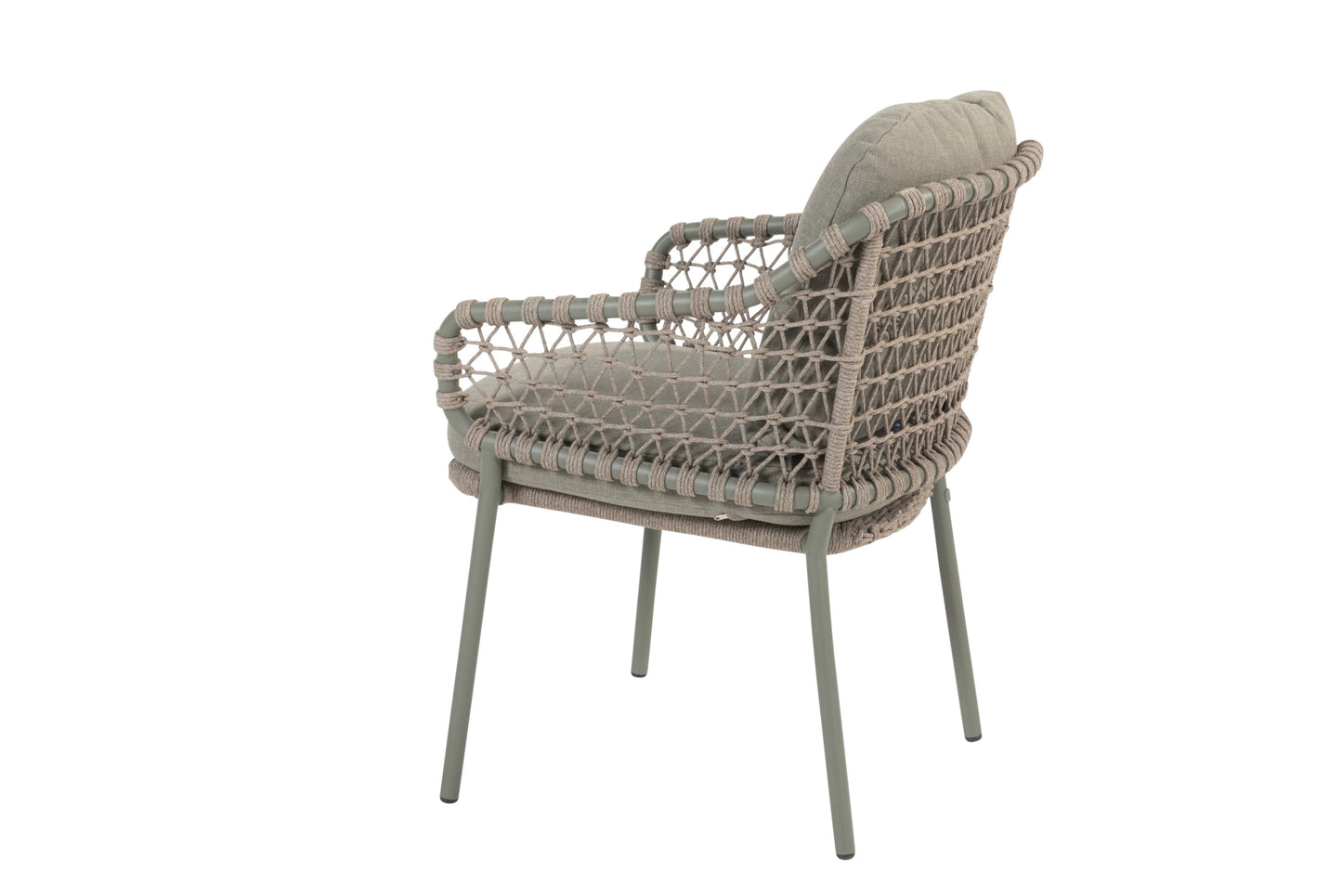 4 Seasons Outdoor Jura Stackable Dining Chair Olive With 2 Cushions