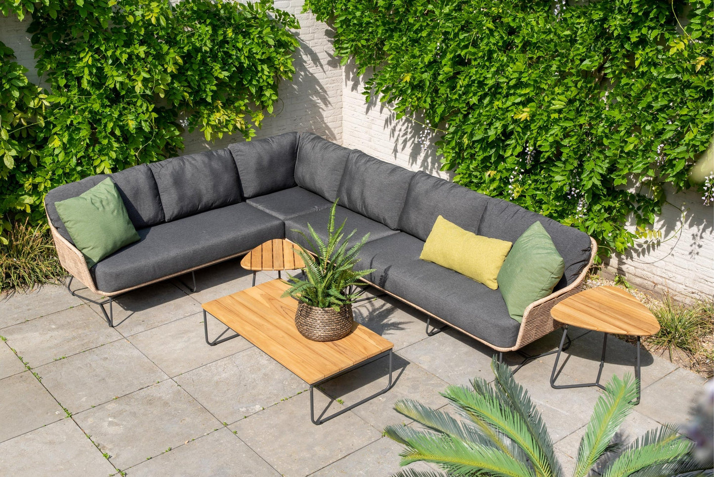 4 Seasons Outdoor Verdi Side Table 45cm Latte